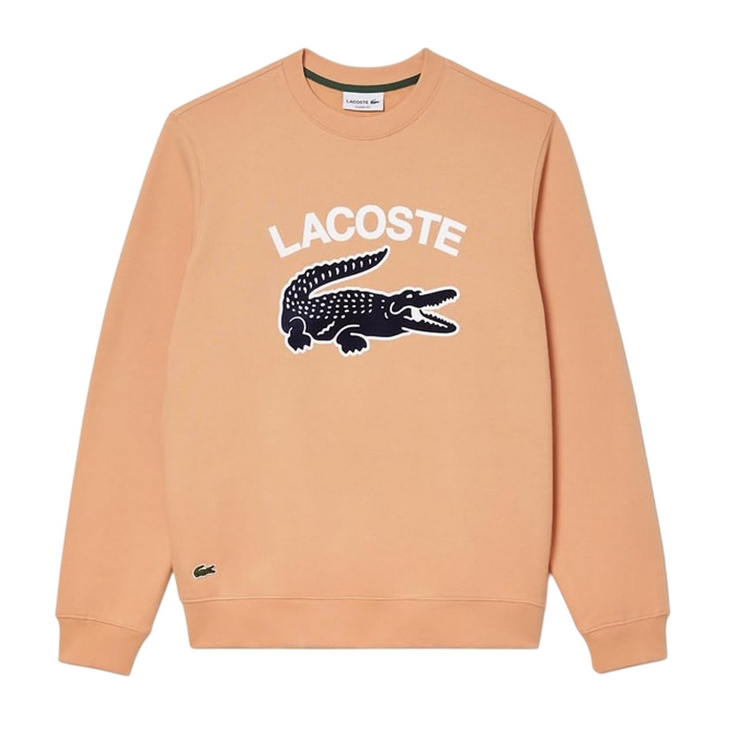Orange - Front - Lacoste Mens Logo Printed Sweatshirt