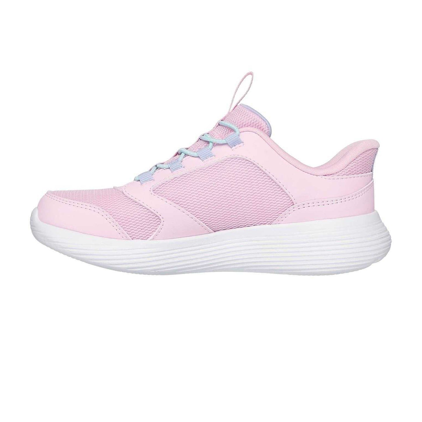 Light Pink - Back - Skechers Childrens-Kids Go Run 400 V2 Tetra Speed Slip-In Trainers