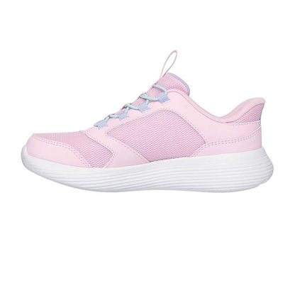Light Pink - Back - Skechers Childrens-Kids Go Run 400 V2 Tetra Speed Slip-In Trainers