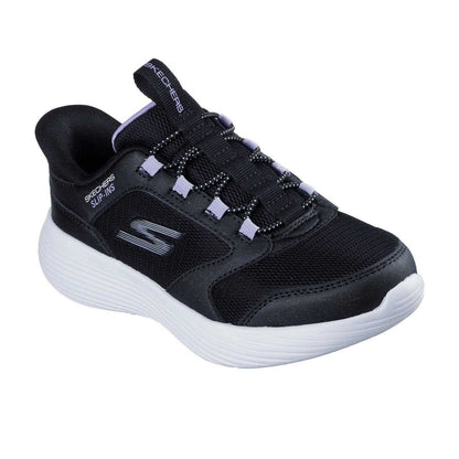 Black - Pack Shot - Skechers Childrens-Kids Go Run 400 V2 Tetra Speed Slip-In Trainers