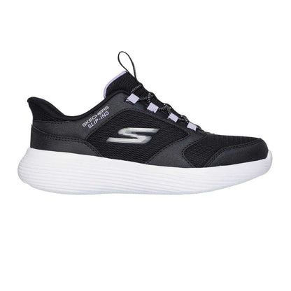 Black - Front - Skechers Childrens-Kids Go Run 400 V2 Tetra Speed Slip-In Trainers