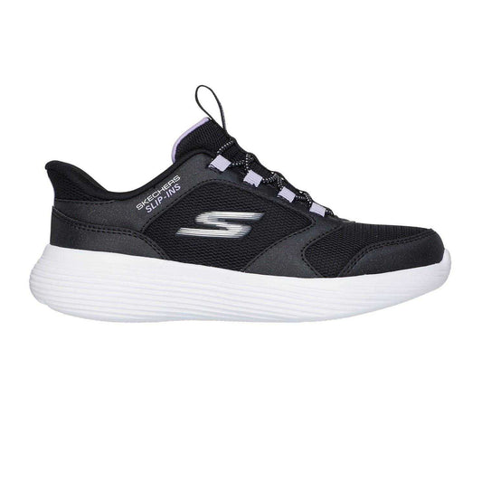 Black - Front - Skechers Childrens-Kids Go Run 400 V2 Tetra Speed Slip-In Trainers