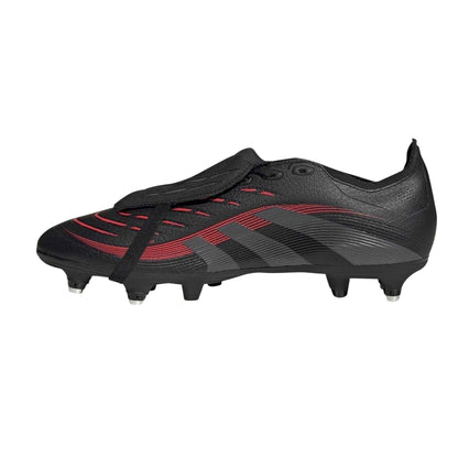 Black - Side - Predator Mens Predator Club FxG Fold Over Soft Ground Football Boots