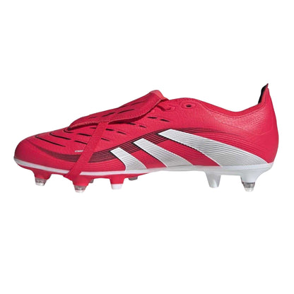 Red-White - Side - Predator Mens Predator Club FxG Fold Over Soft Ground Football Boots