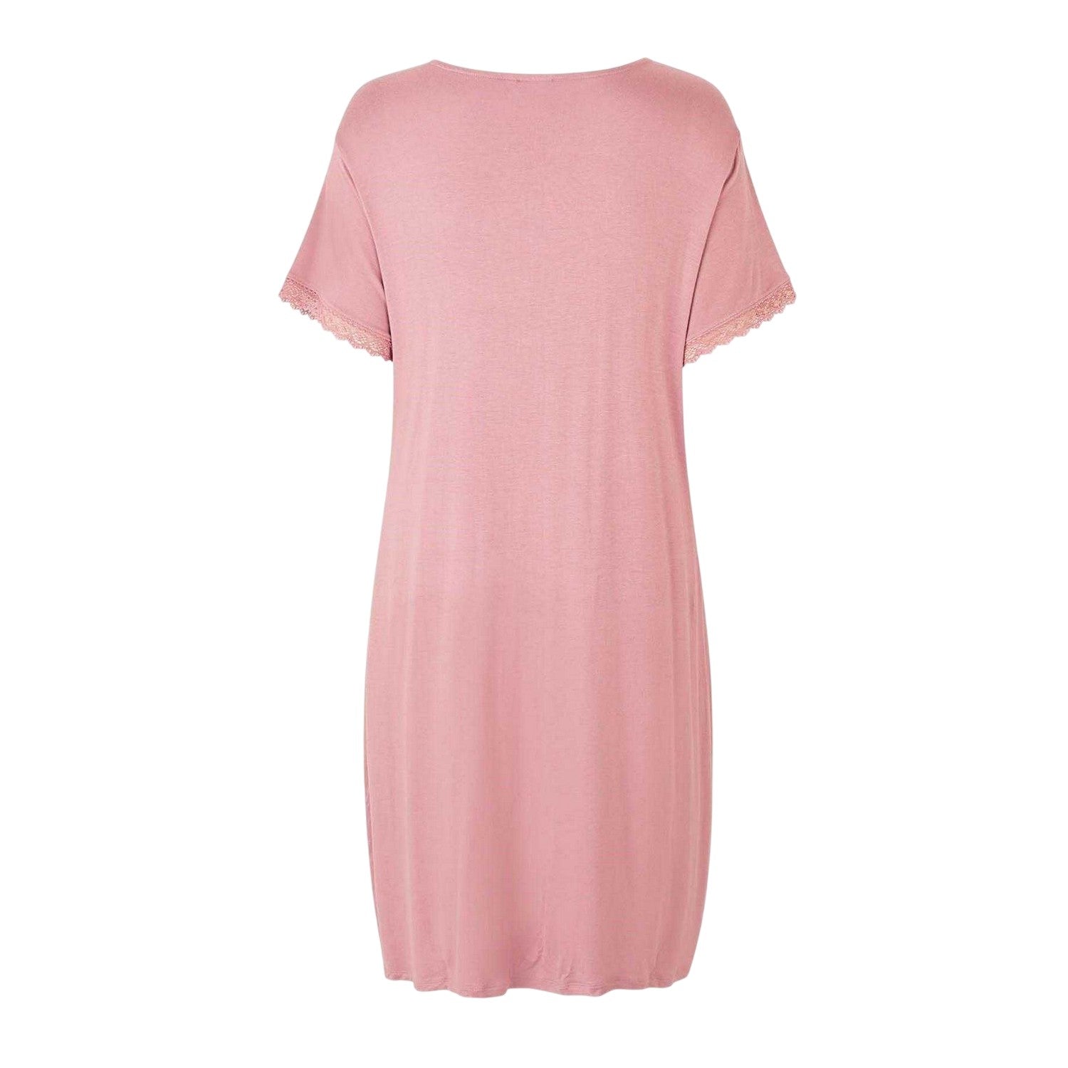 Mahogany - Back - CCDK Copenhagen Womens-Ladies Jacqueline Lace Detail T-Shirt Dress