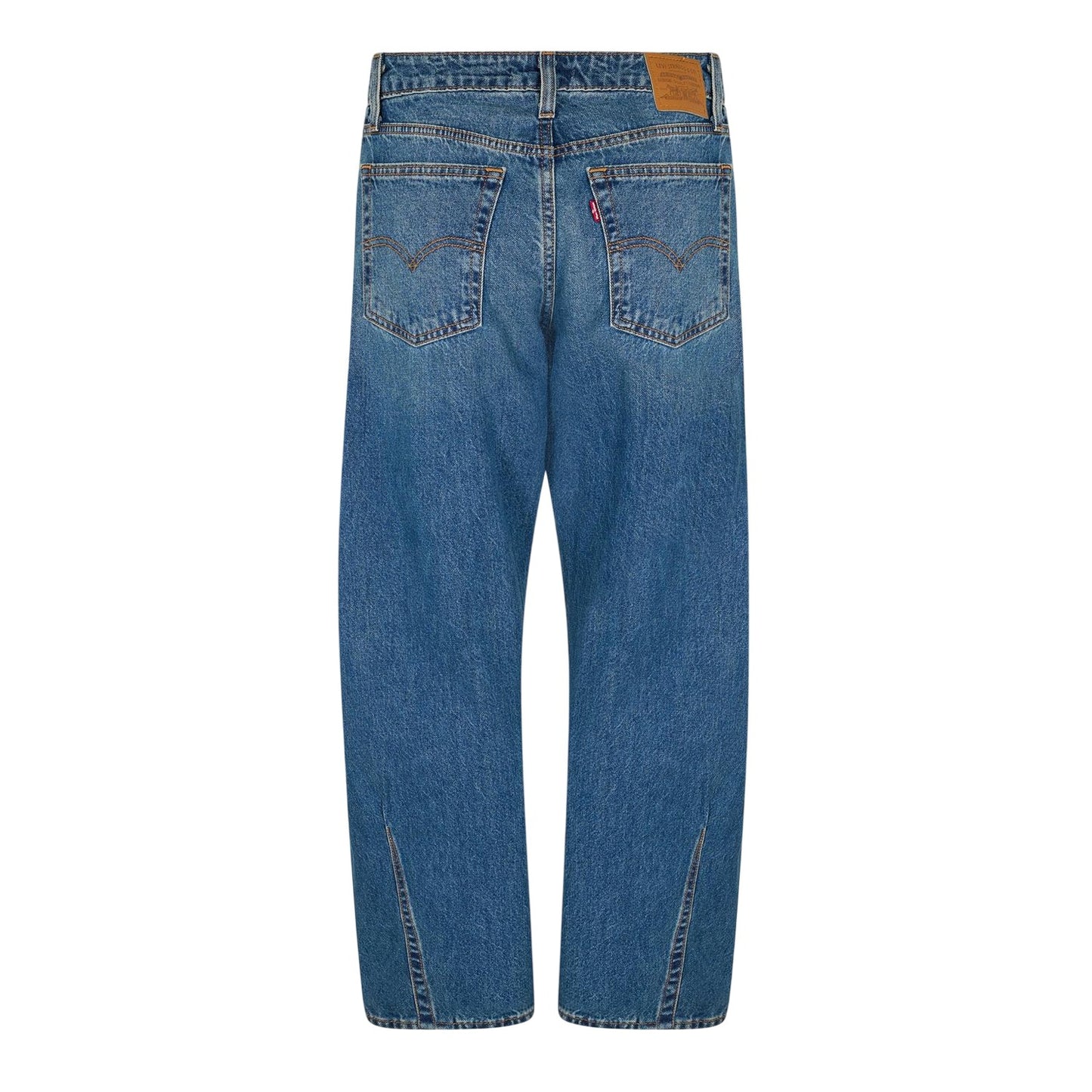 Blue - Back - Levis Womens-Ladies Balloon Baggy Jeans