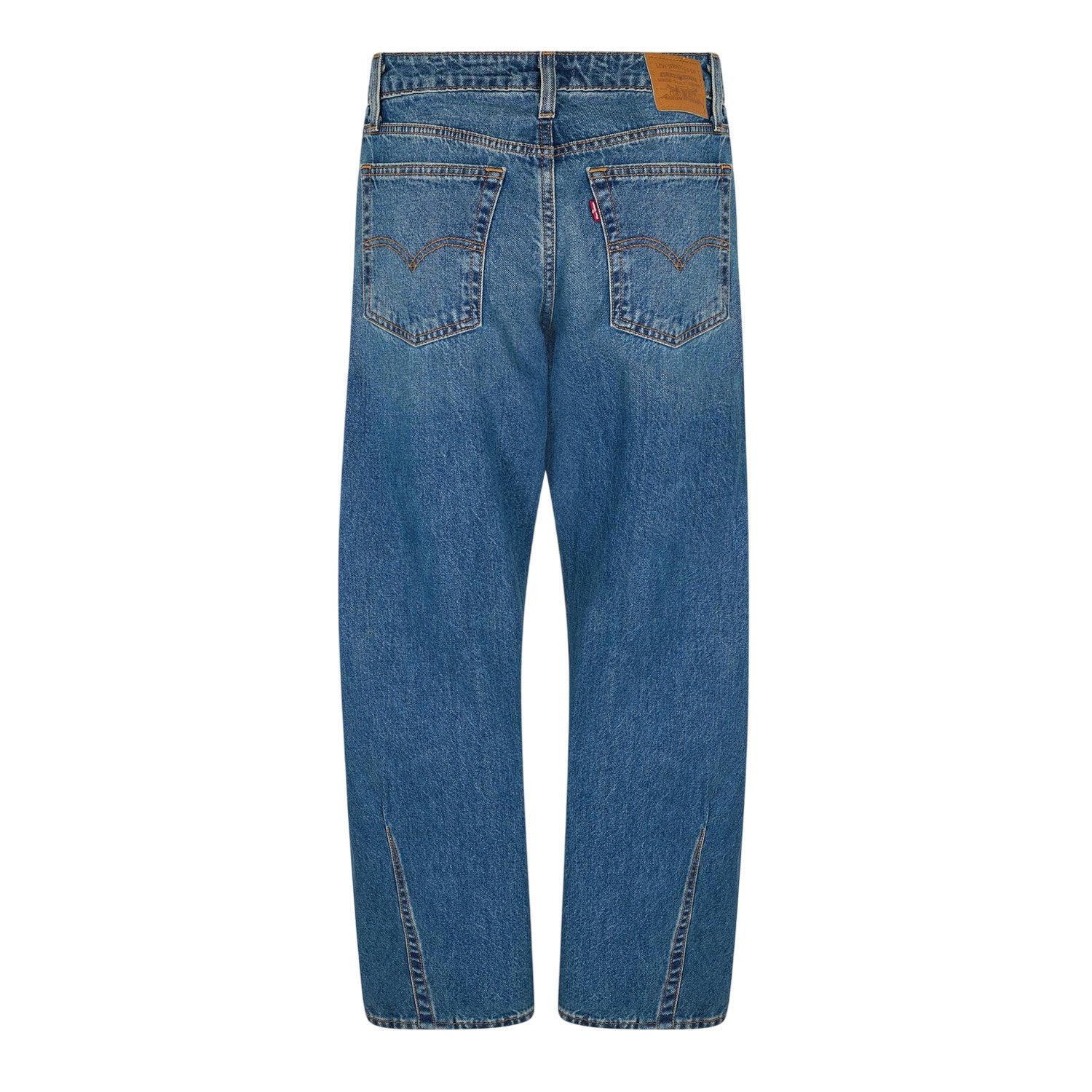 Blue - Back - Levis Womens-Ladies Balloon Baggy Jeans