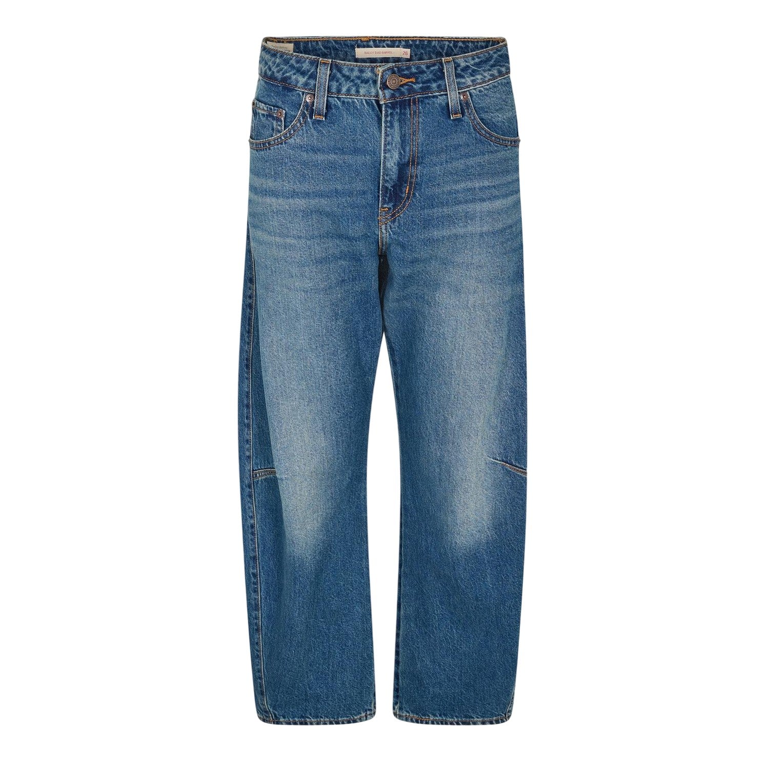 Blue - Front - Levis Womens-Ladies Balloon Baggy Jeans