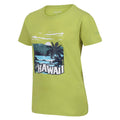 Green - Side - Regatta Childrens-Kids Bosley VI Hawaii T-Shirt