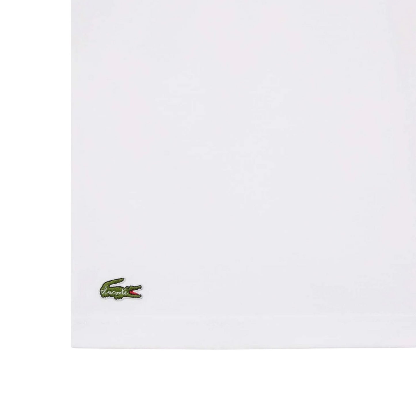 White - Back - Lacoste Mens Printed Cotton T-Shirt