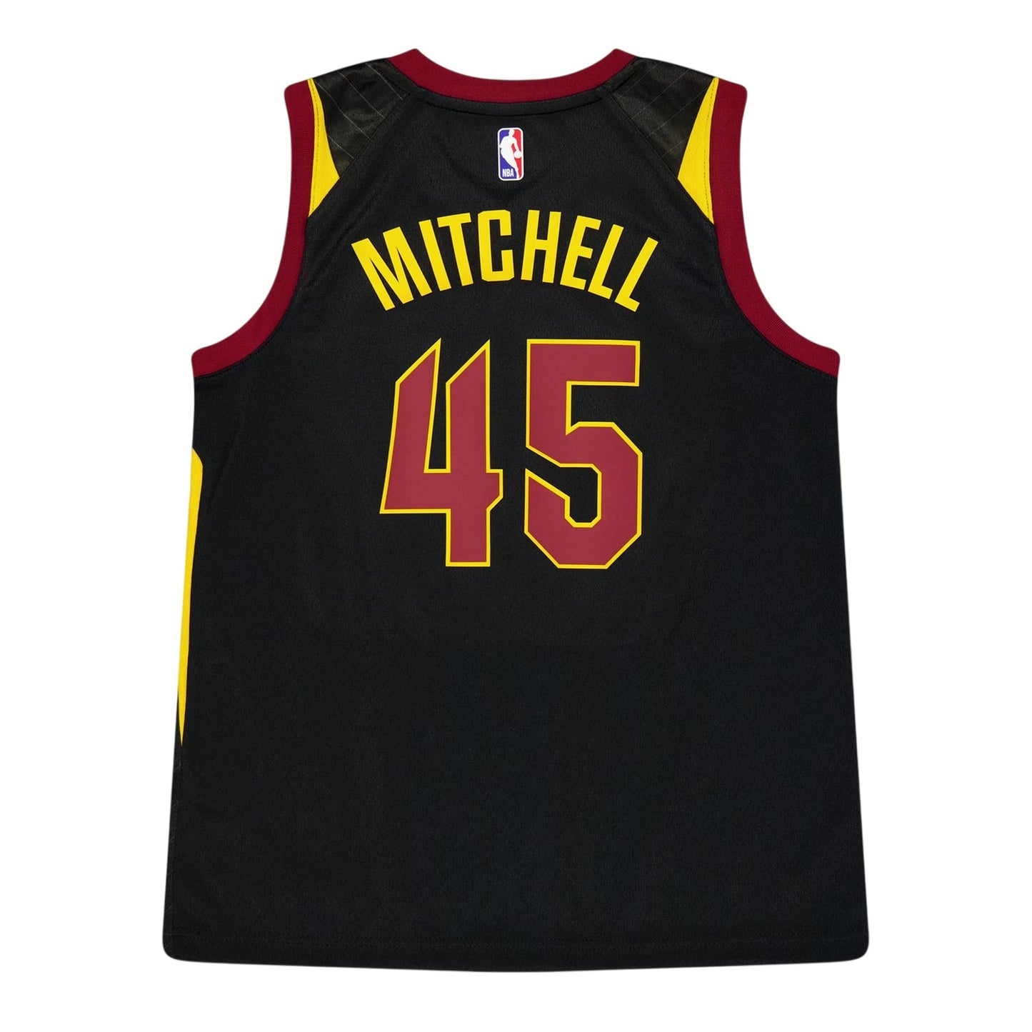 Black - Back - Cleveland Cavaliers Childrens-Kids Donovan Mitchell Nike Basketball Jersey