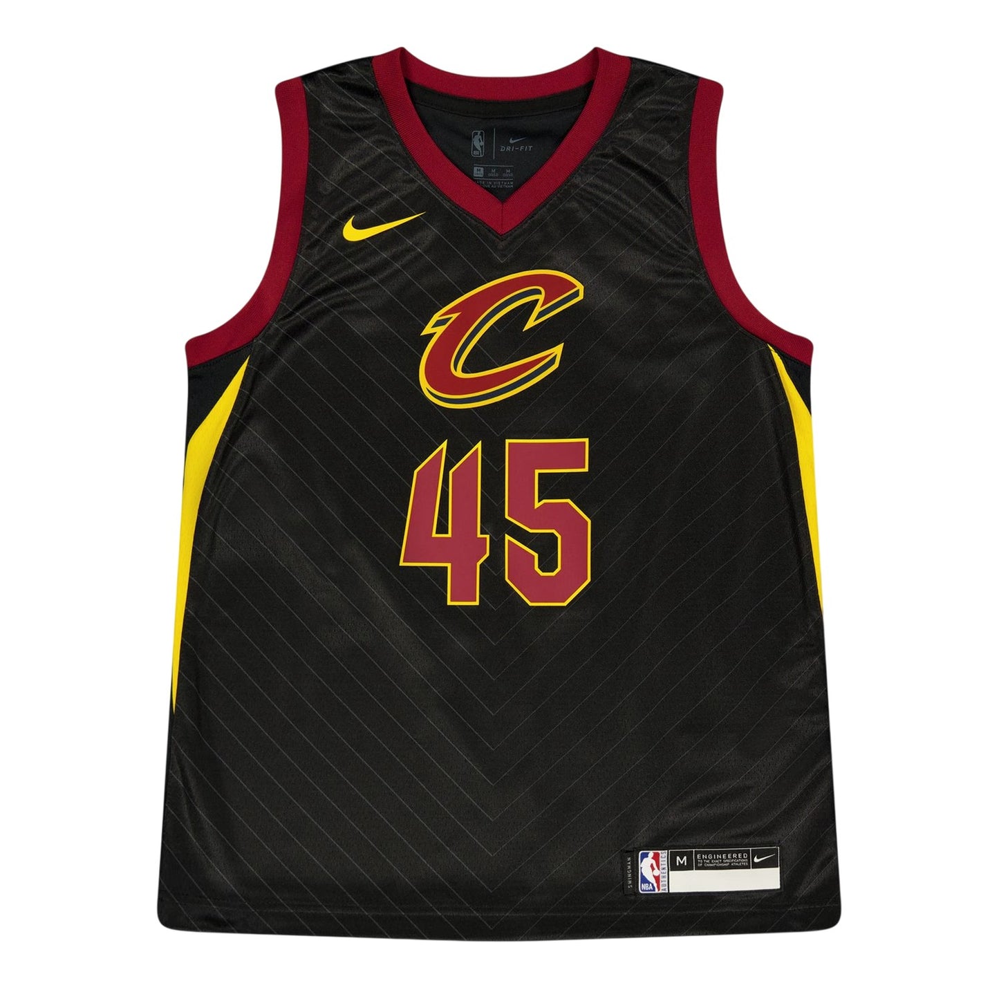 Black - Front - Cleveland Cavaliers Childrens-Kids Donovan Mitchell Nike Basketball Jersey