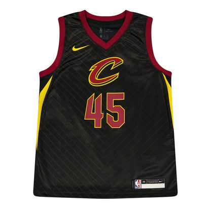Black - Front - Cleveland Cavaliers Childrens-Kids Donovan Mitchell Nike Basketball Jersey