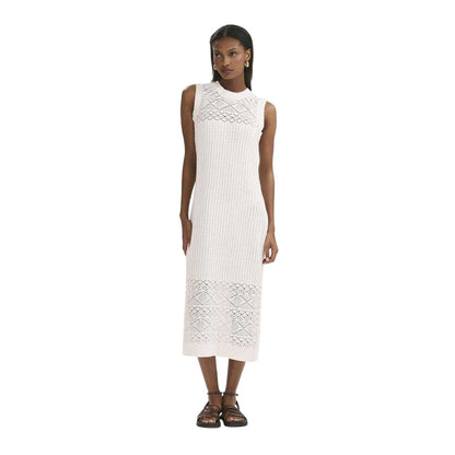 Cream - Side - Finery Womens-Ladies Ravi Knitted Midi Dress