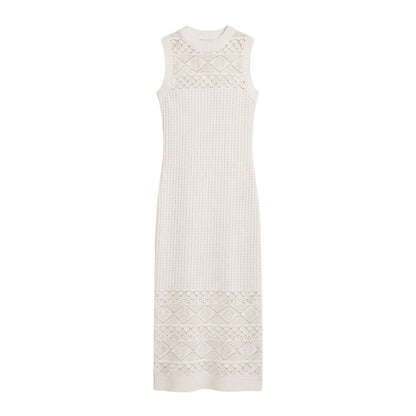 Cream - Front - Finery Womens-Ladies Ravi Knitted Midi Dress