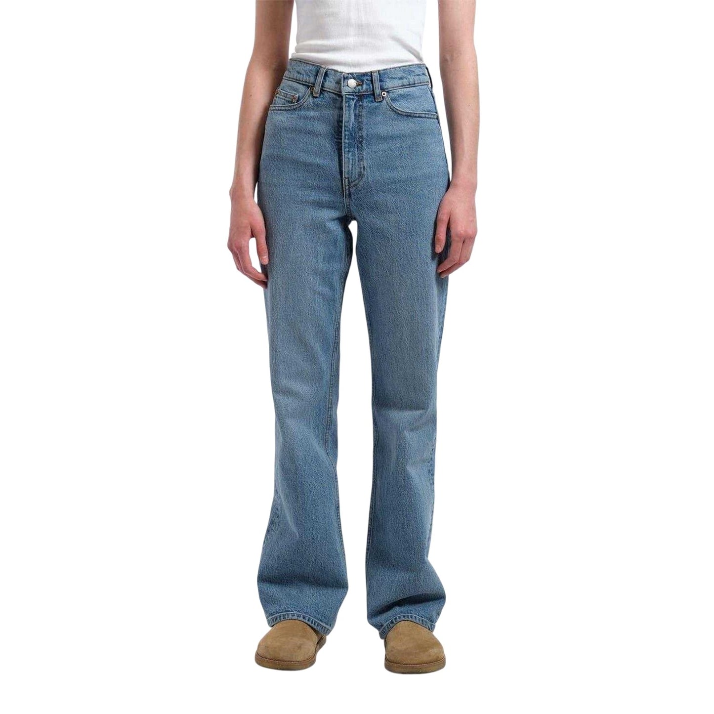 Bay Blue - Side - Dr Denim Womens-Ladies Echo Jeans