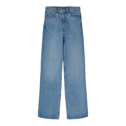 Bay Blue - Front - Dr Denim Womens-Ladies Echo Jeans