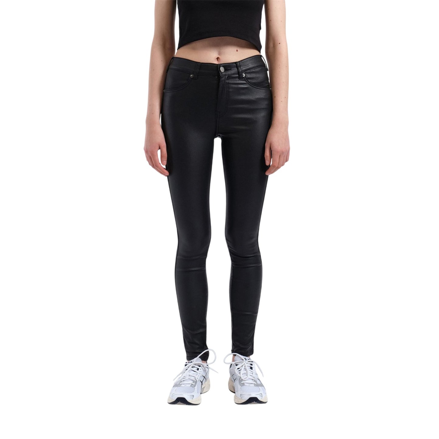 Black - Side - Dr Denim Womens-Ladies Lexy Skinny Jeans