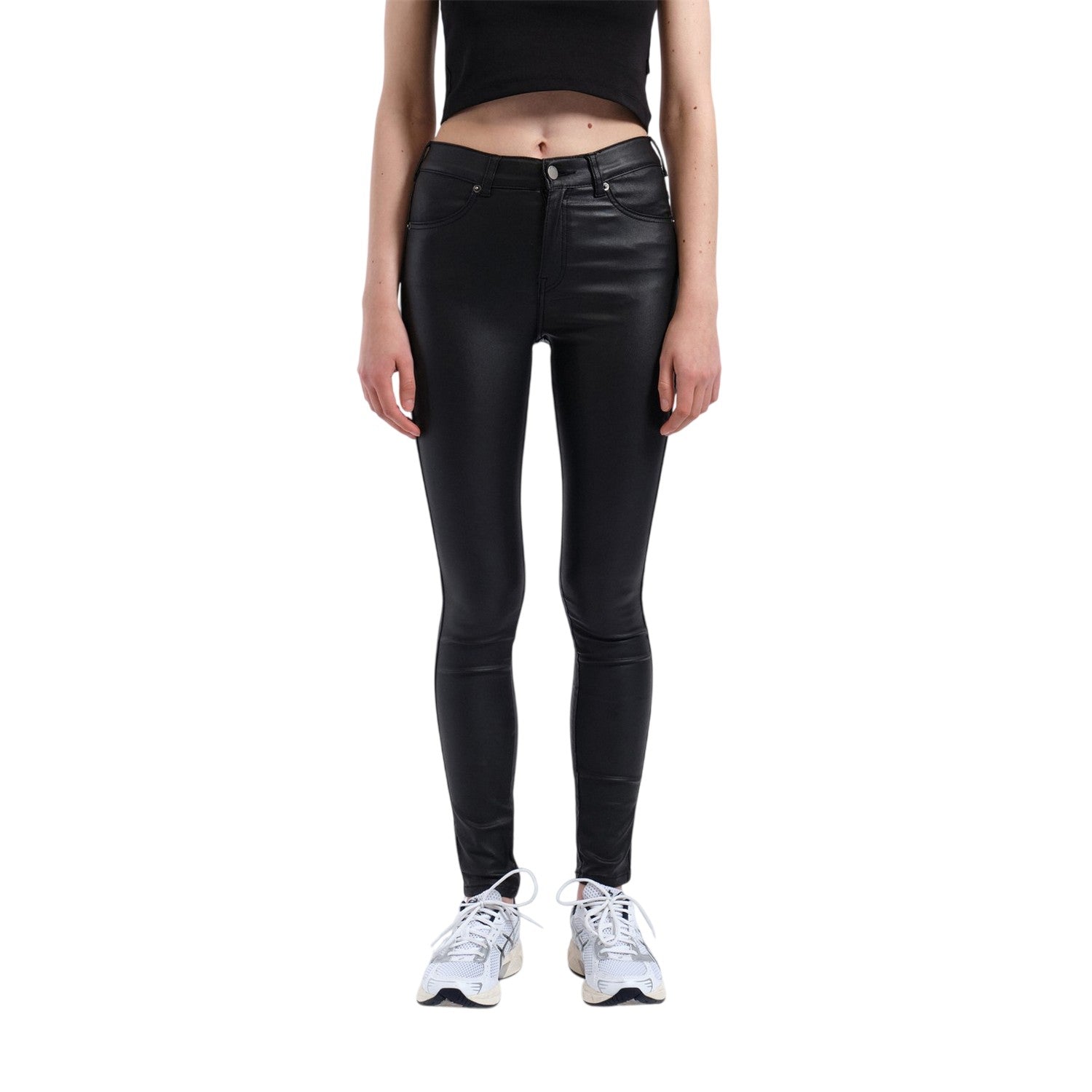 Black - Side - Dr Denim Womens-Ladies Lexy Skinny Jeans