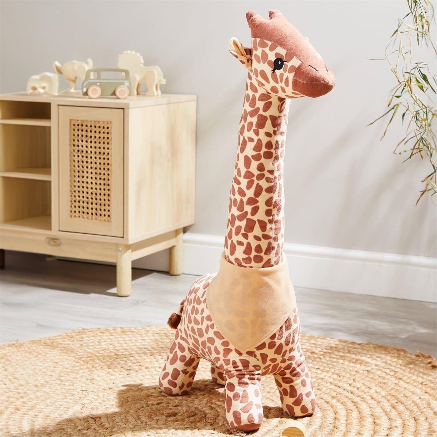 Yellow-Brown - Side - Toy Life Giraffe Plush Toy