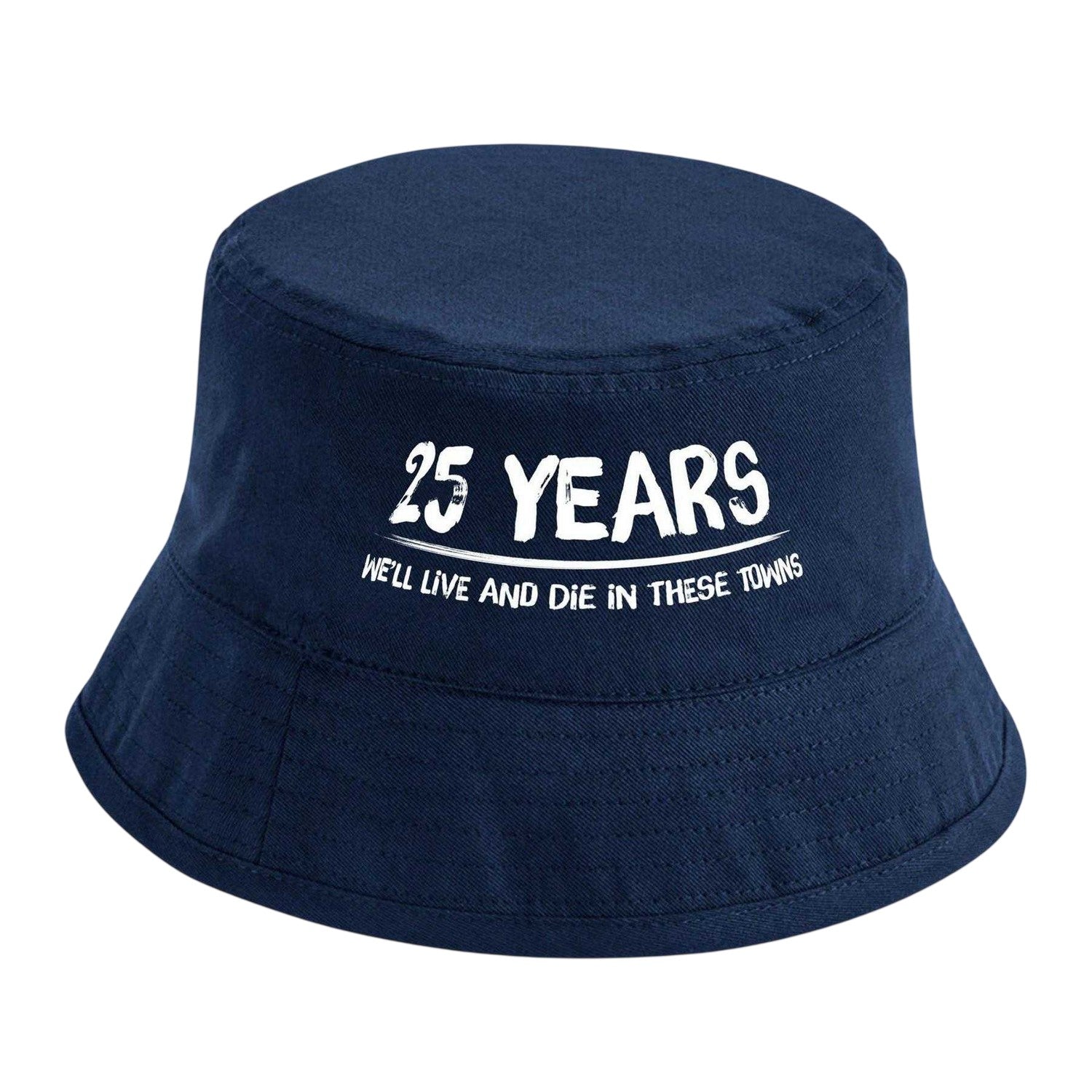 Navy - Front - Sport Direct 25 Years Coventry City FC Cotton Twill Bucket Hat