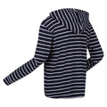 Navy-White - Back - Regatta Womens-Ladies Monsal Striped Hoodie