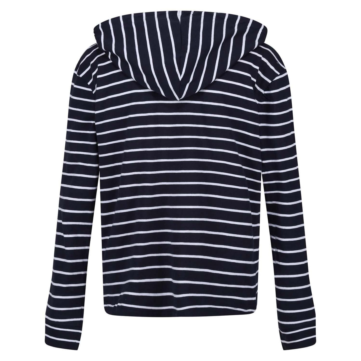 Navy-White - Lifestyle - Regatta Womens-Ladies Monsal Striped Hoodie
