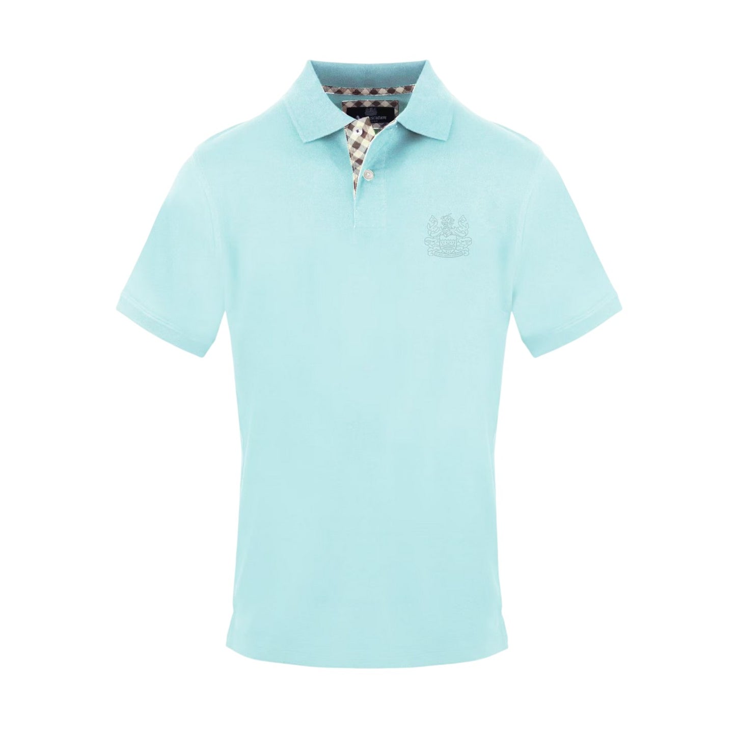 Sky Blue - Front - Aquascutum Mens Collared Polo Shirt