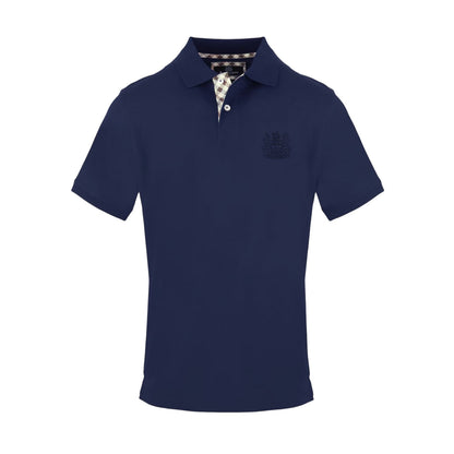 Navy - Front - Aquascutum Mens Collared Polo Shirt