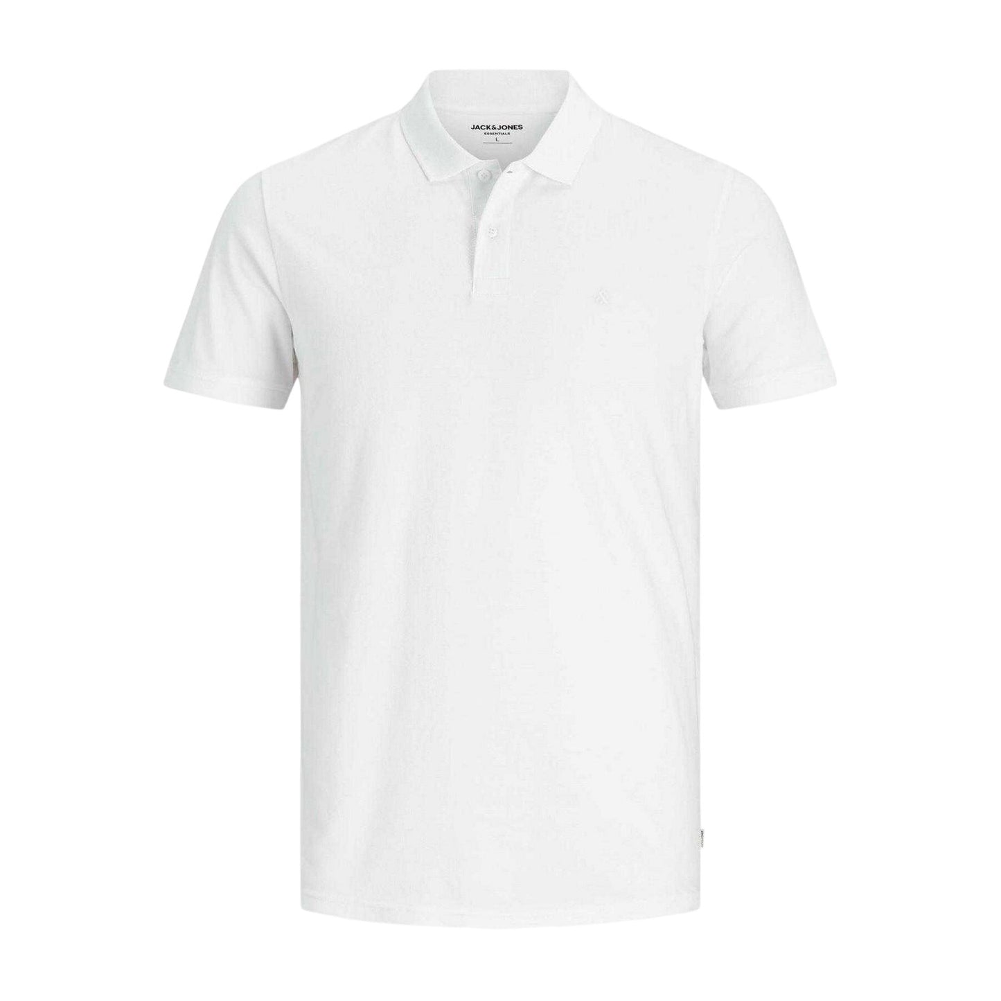 Navy Blazer-Black-White - Back - Jack And Jones Mens Basic Short-Sleeved Polo Shirt (Pack of 3)
