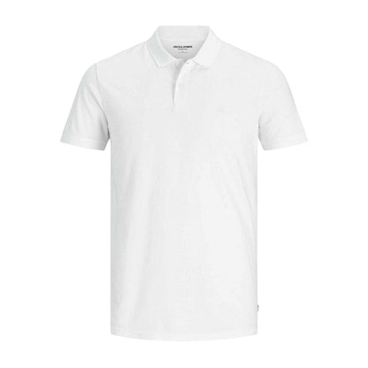 Navy Blazer-Black-White - Back - Jack And Jones Mens Basic Short-Sleeved Polo Shirt (Pack of 3)