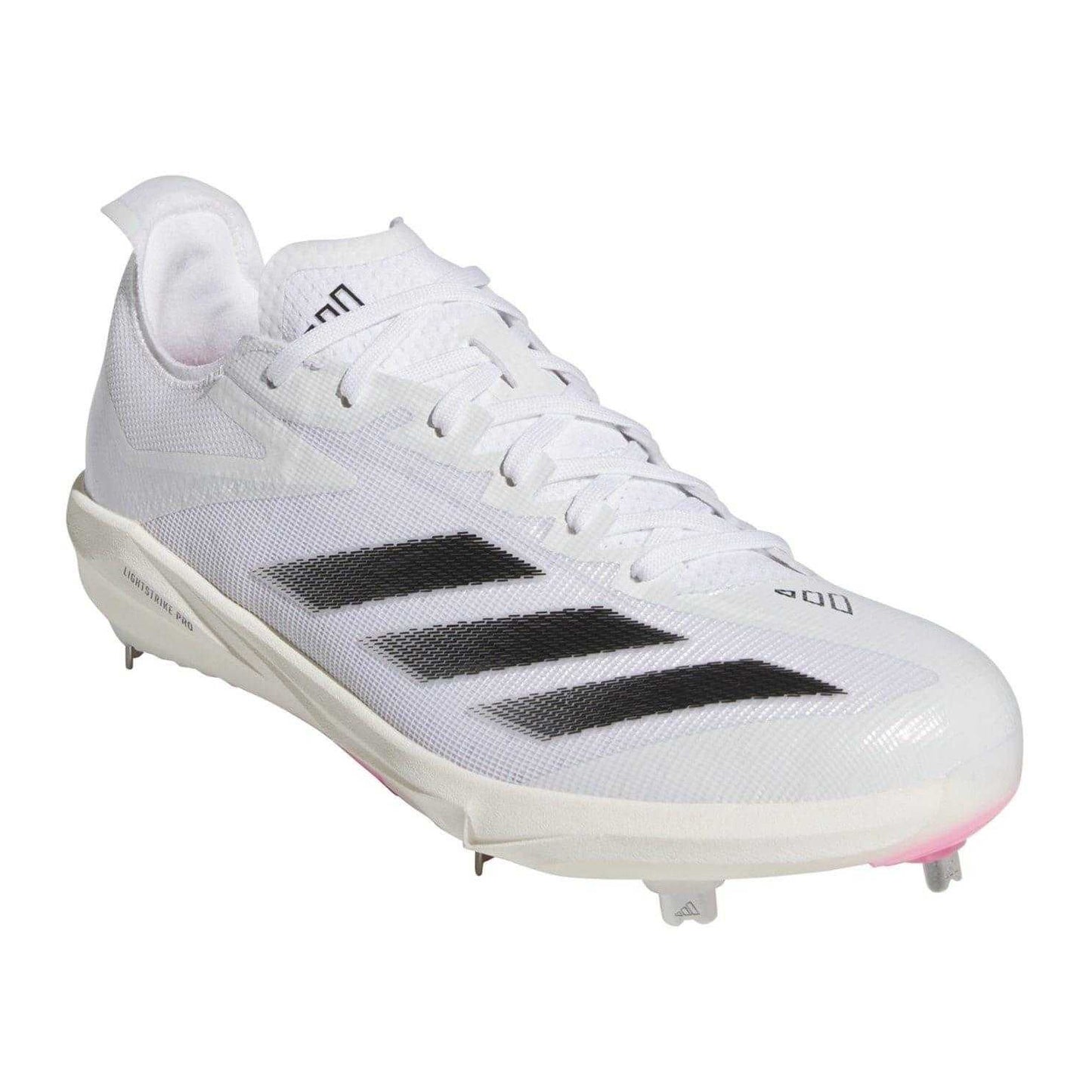 White - Pack Shot - Adidas Mens Adizero Electric 2.0 3 Stripes Running Trainers