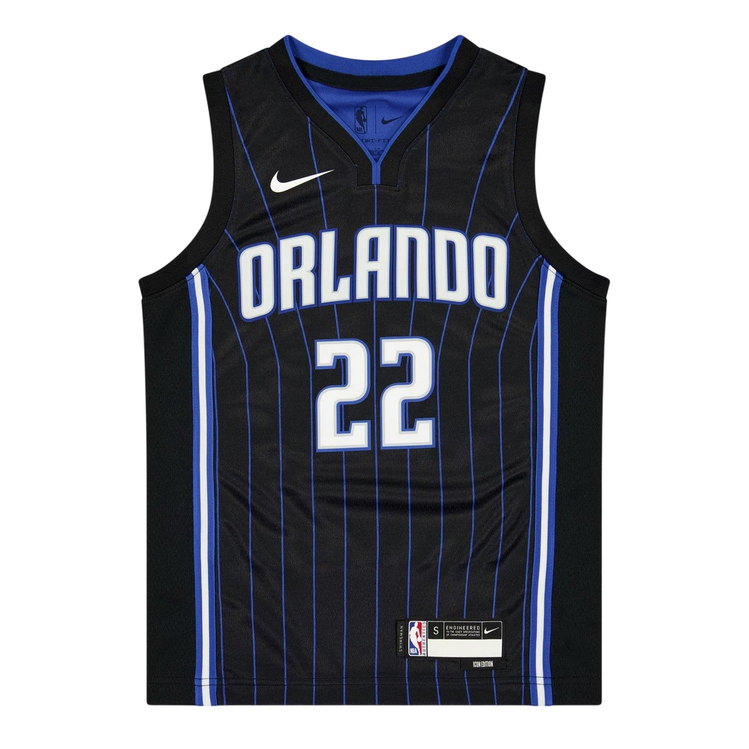 Black - Front - Orlando Magic Team Childrens-Kids Wagner Nike Basketball Jersey