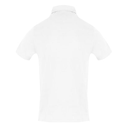 White - Back - Aquascutum Mens Short-Sleeved Polo Shirt