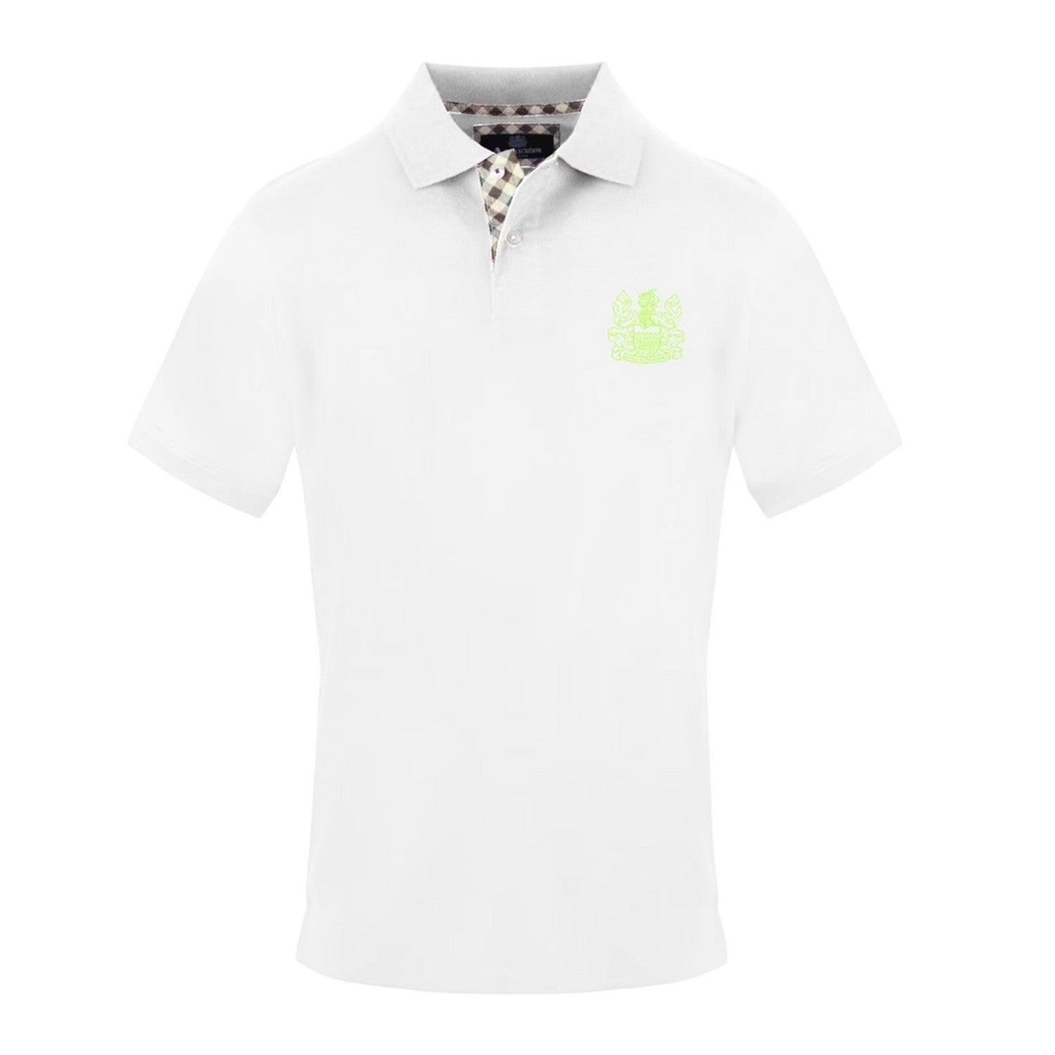 White - Front - Aquascutum Mens Short-Sleeved Polo Shirt