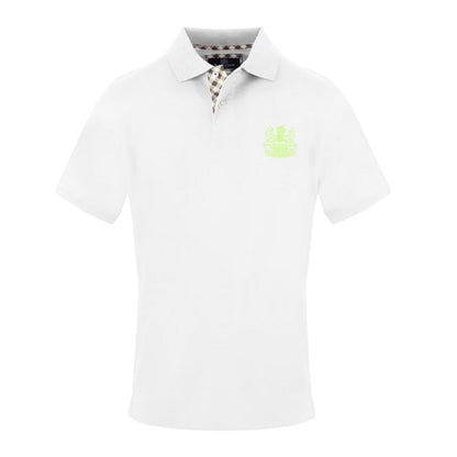 White - Front - Aquascutum Mens Short-Sleeved Polo Shirt