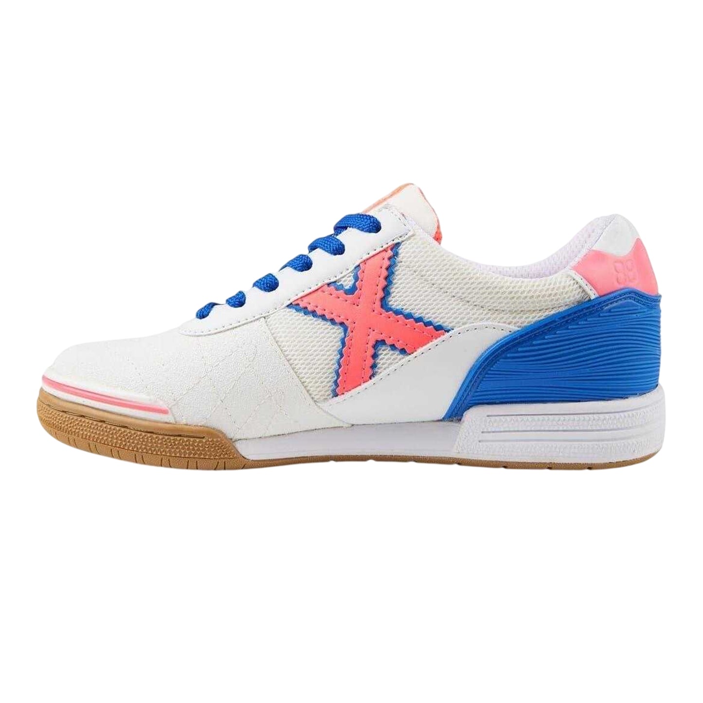 White-Crimson-Blue - Side - Munich Womens-Ladies G3 Trainers