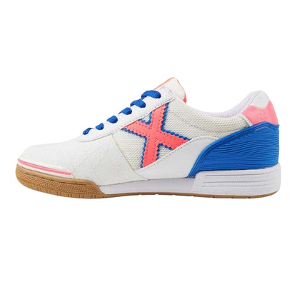White-Crimson-Blue - Side - Munich Womens-Ladies G3 Trainers