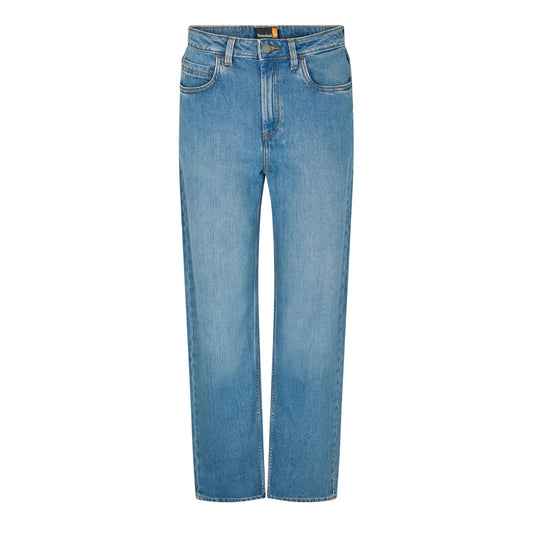 Light Blue - Front - Timberland Womens-Ladies Mid Rise Straight Leg Jeans
