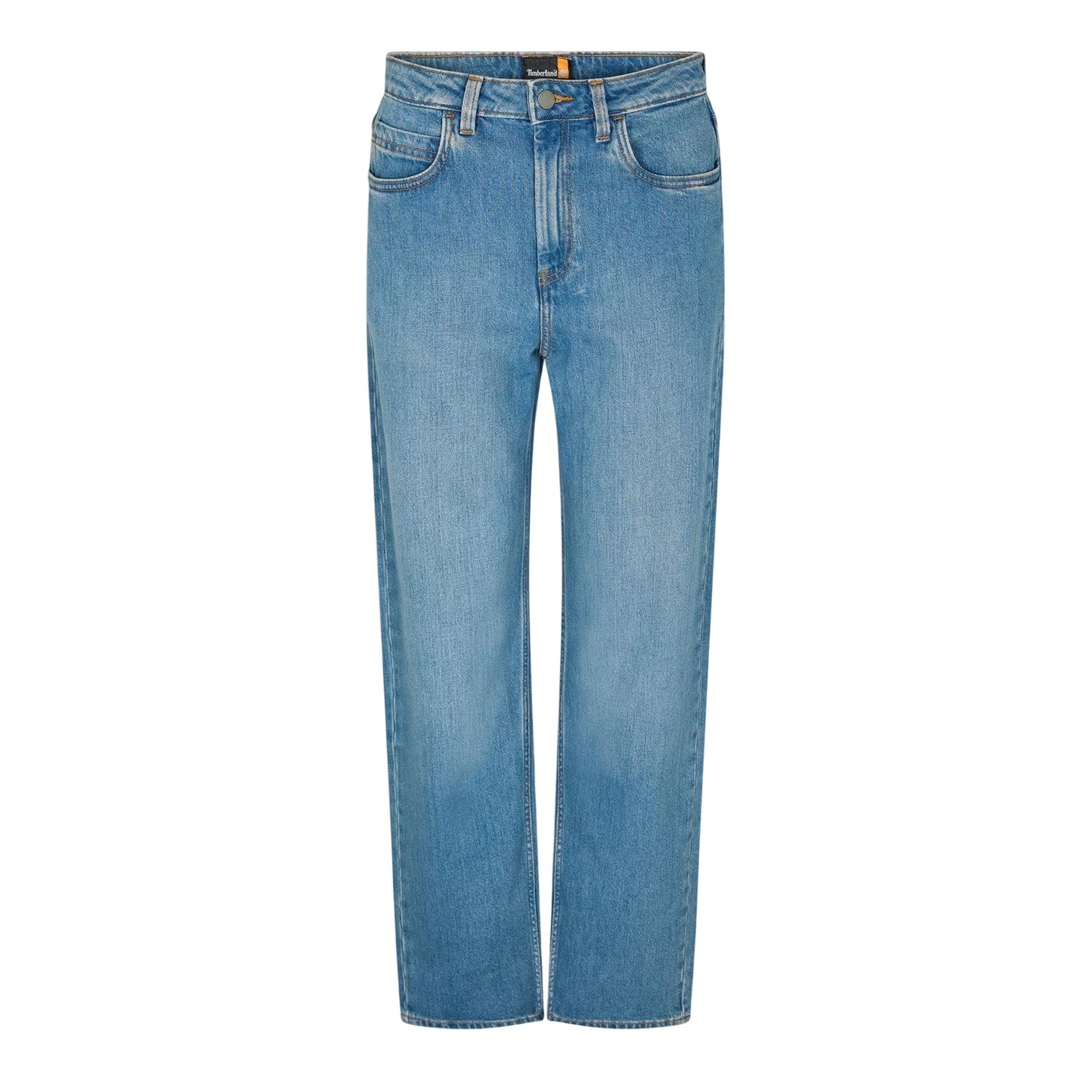 Light Blue - Front - Timberland Womens-Ladies Mid Rise Straight Leg Jeans