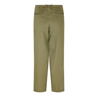 Leaf Green - Back - Timberland Womens-Ladies Linen Blend Utility Pocket Straight Chinos