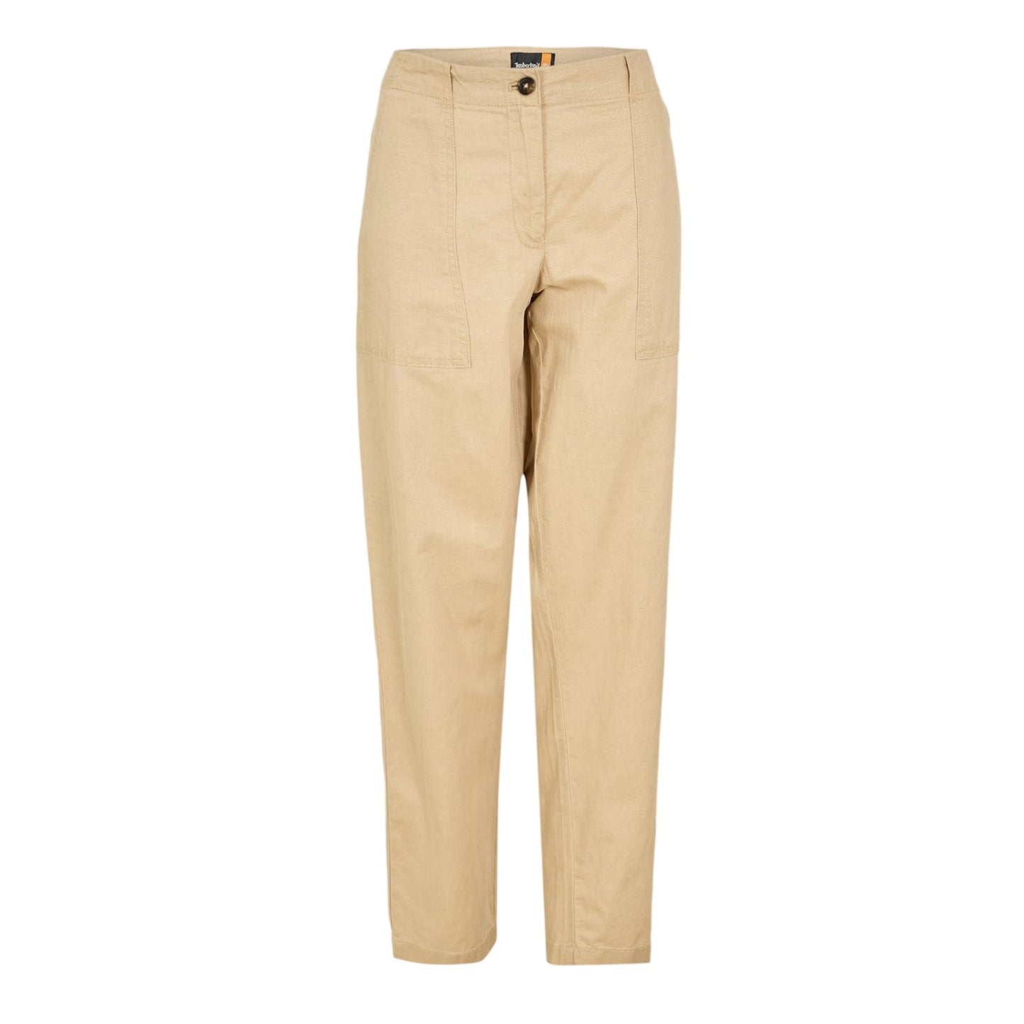 Safari - Front - Timberland Womens-Ladies Linen Blend Utility Pocket Straight Chinos