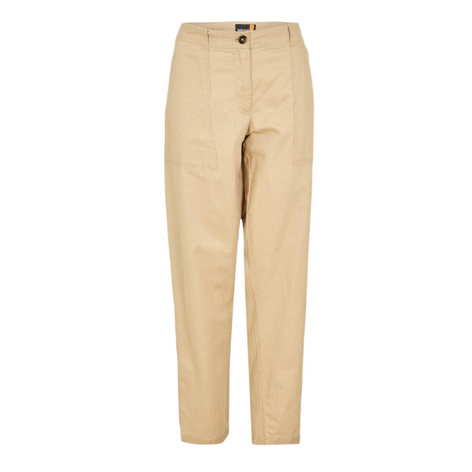 Safari - Front - Timberland Womens-Ladies Linen Blend Utility Pocket Straight Chinos