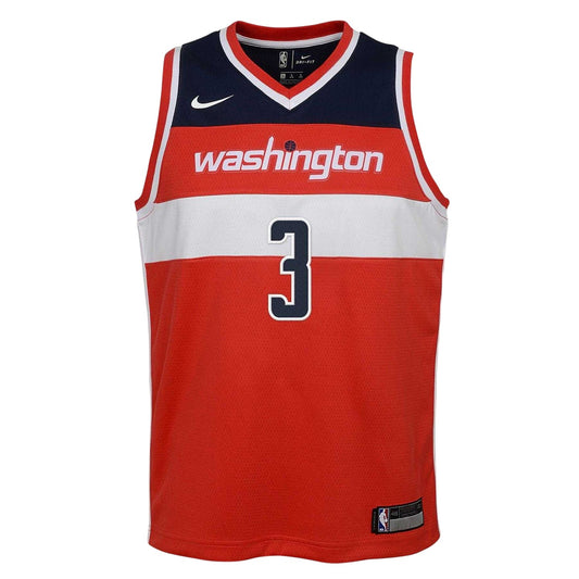 University Red - Front - Washington Wizards Childrens-Kids McCollum Basketball Jersey