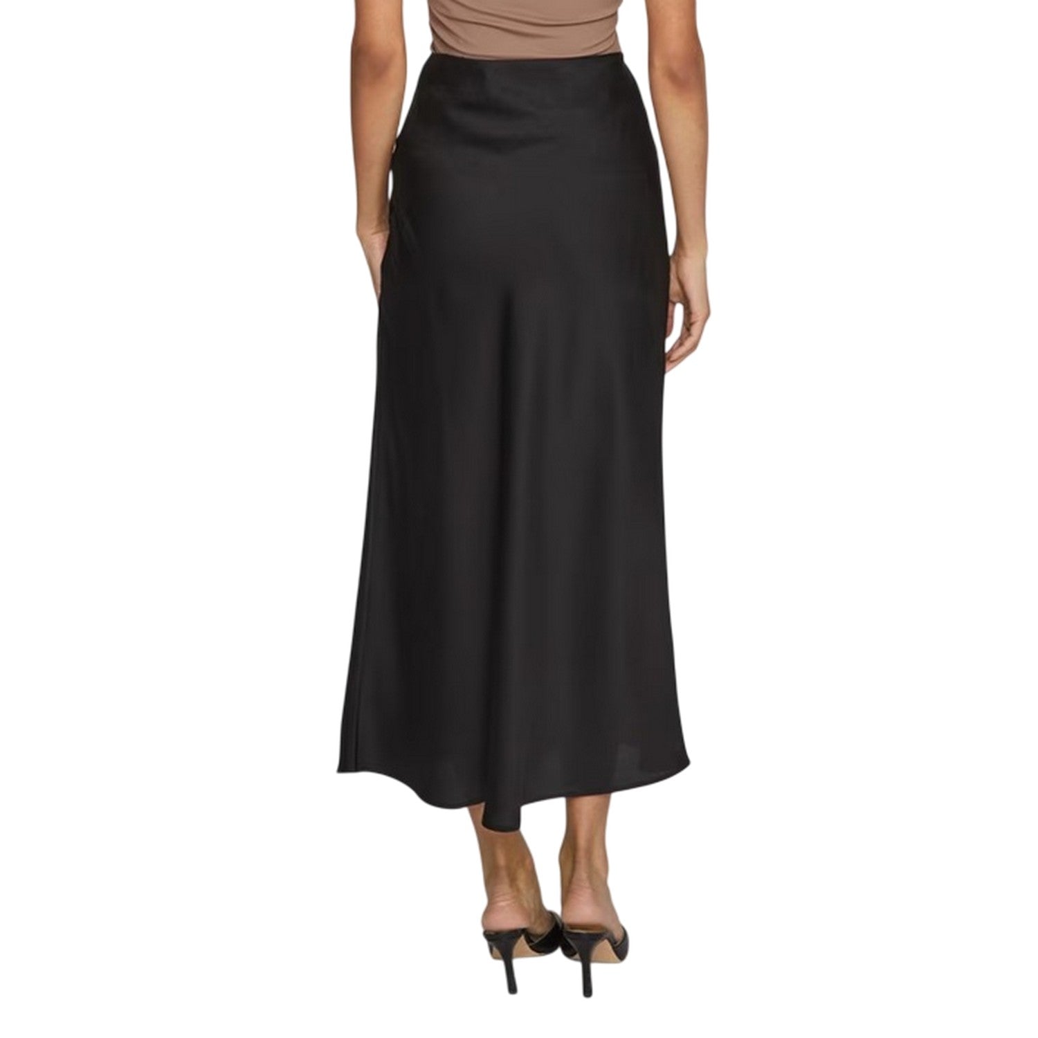 Black - Back - Vila Womens-Ladies Ellette Midi Skirt