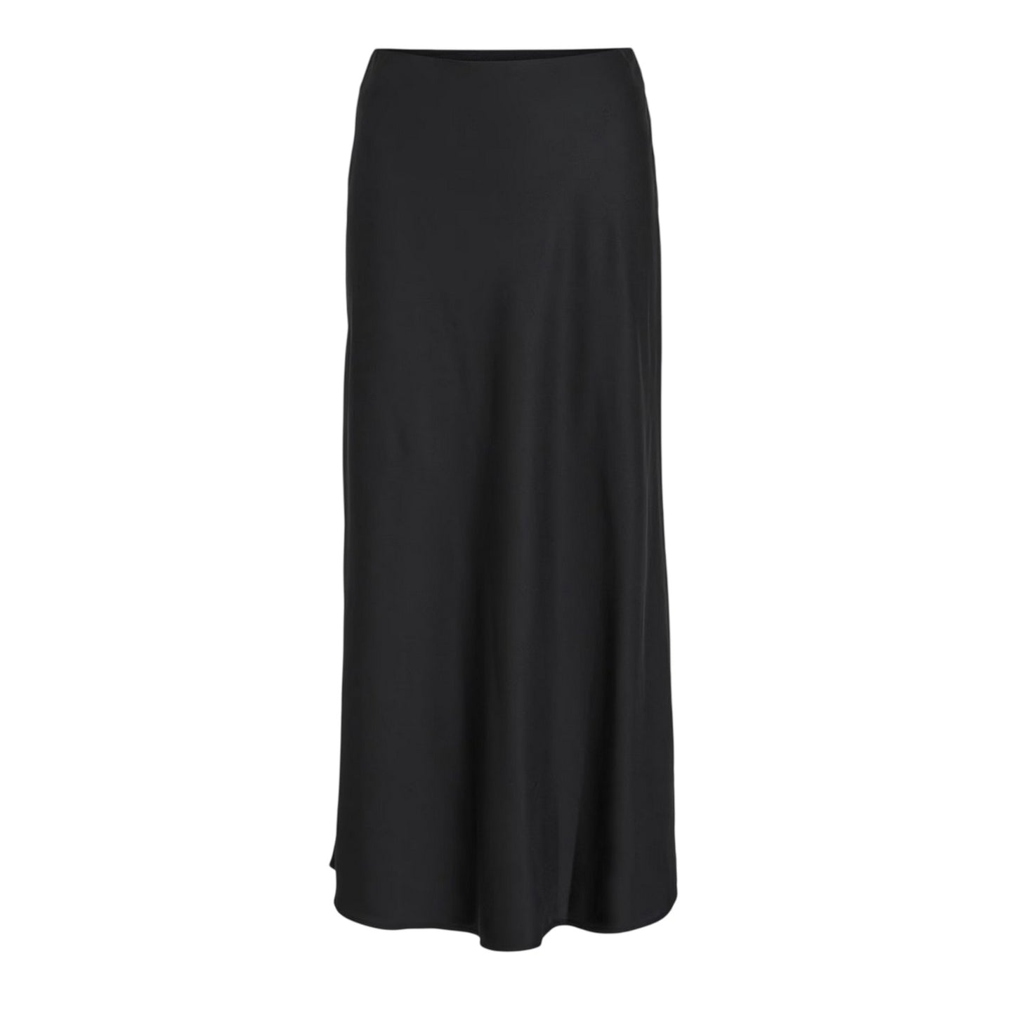 Black - Front - Vila Womens-Ladies Ellette Midi Skirt
