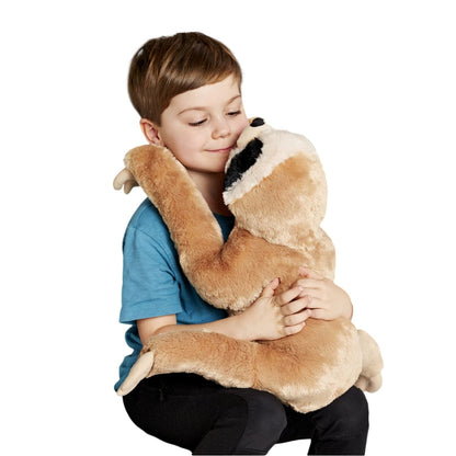 Brown - Side - Zappi Sloth Plush Toy