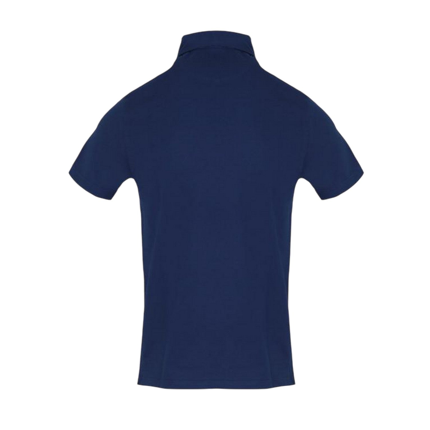 Navy - Back - Aquascutum Mens Embroidered Logo Polo Shirt