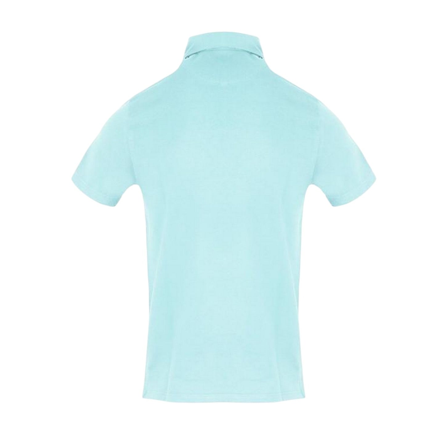 Sky Blue - Back - Aquascutum Mens Embroidered Logo Polo Shirt