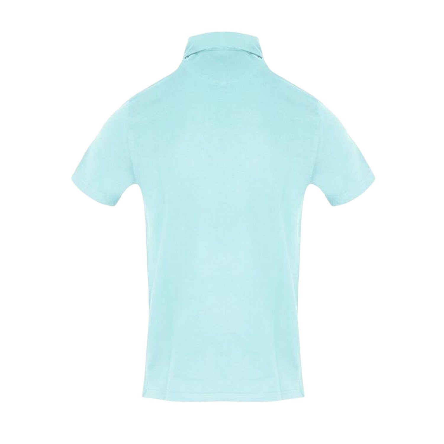 Sky Blue - Back - Aquascutum Mens Embroidered Logo Polo Shirt